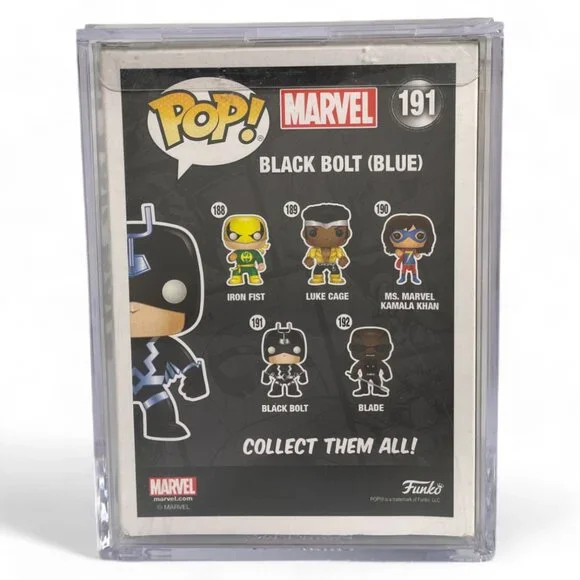 Funko Pop! Marvel: Black Bolt (Blue) #191 Exclusive SIGNED by Anson Mount - Picture 6 of 8